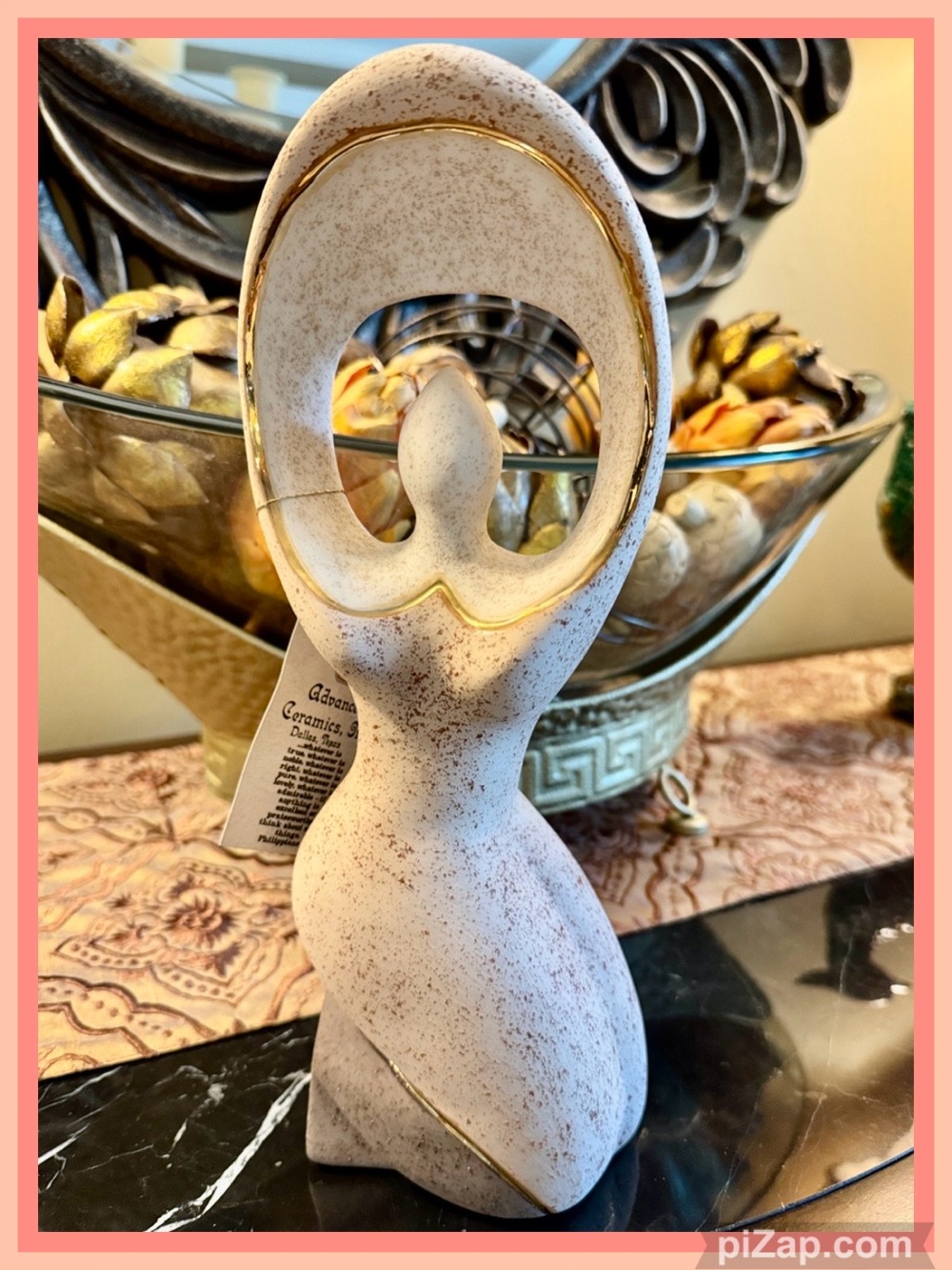 ⚜️Abstract Ceramic Woman Sculpture Syndicate African Vintage 1997
